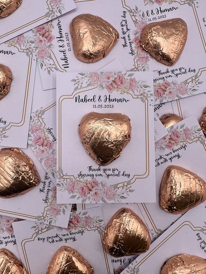 Chocolate Token Hearts